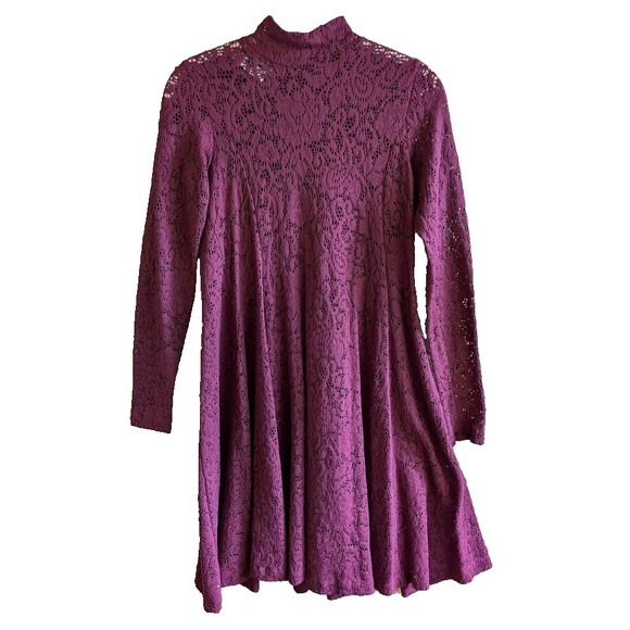 Betsey Johnson Dresses & Skirts - Betsey Johnson for Lew Magram Dress Vintage 2 Pc Slip & Lace Burgundy Trapese